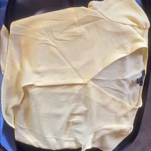 Yellow blouse crop top